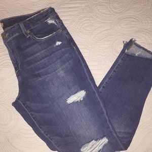 Joe’s “blondie” mid rise distressed skinny